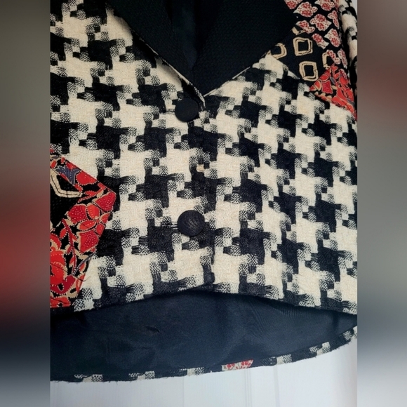 Canvasbacks Lutton & Horsfield Women's Patchwork Blazer Jacket Art-to-Wear Small - Picture 7 of 16